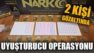 Afyonkarahisar'da uyuşturucu operasyonunda 2 şüpheli yakalandı