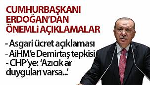 Cumhurbaşkanı Erdoğan'dan asgari ücret açıklaması