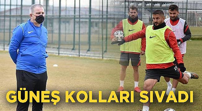 Güneş kolları sıvadı