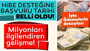 Hibe desteği başvuru tarihi belli oldu!