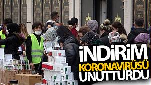 İndirim koronavirüsü unutturdu