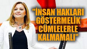 "İNSAN HAKLARI GÖSTERMELİK CÜMLELERLE KALMAMALI"