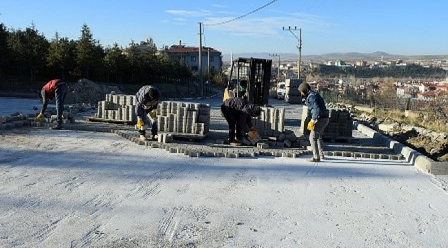 İscehisar’da yol yapım çalışmaları sürüyor 