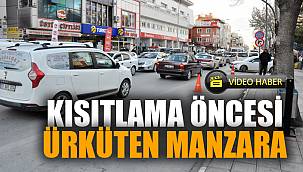 Kısıtlama öncesi Afyonkarahisar’da ürküten manzara 