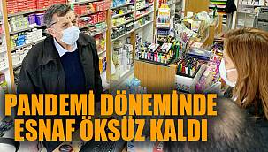 PANDEMİ DÖNEMİNDE ESNAF ÖKSÜZ KALDI