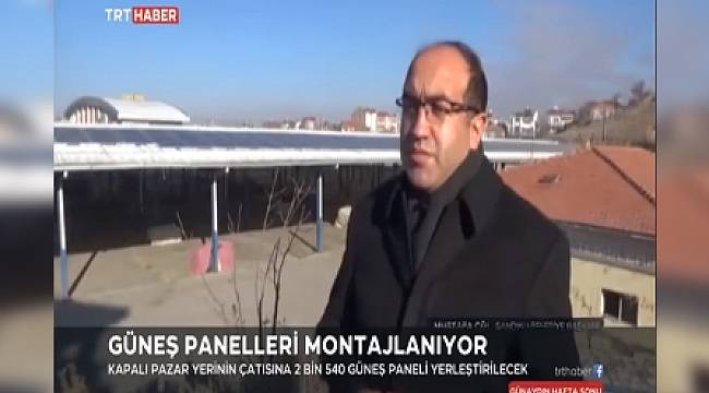 Sandıklı güneş enerji sistemi TRT Haber’de