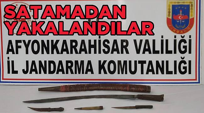 Tarihi eserleri satamadan yakalandı