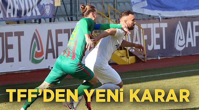 TFF’den yeni karar
