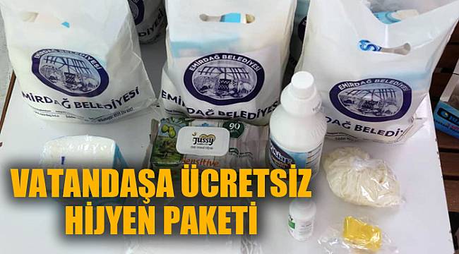 VATANDAŞA ÜCRETSİZ HİJYEN PAKETİ DAĞITILDI