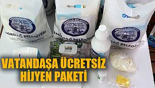 VATANDAŞA ÜCRETSİZ HİJYEN PAKETİ DAĞITILDI