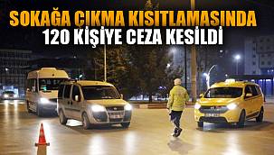 120 KİŞİYE CEZA KESİLDİ