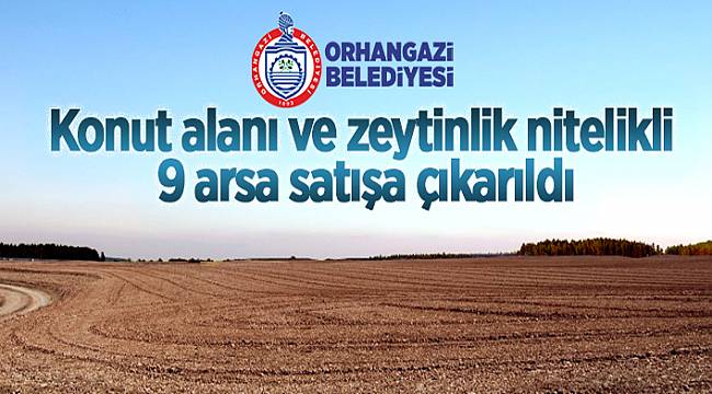 9 ADET ARSA SATILIYOR