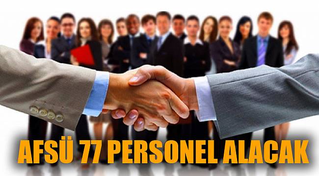 Afyonkarahisar Sağlık Bilimleri Üniversitesi 77 sözleşmeli personel alacak