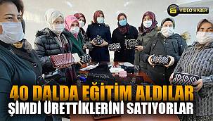 Aldıkları eğitimle ürettiklerini kooperatifleri sayesinde satışa sunuyorlar