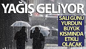 Batıdan yağış geliyor