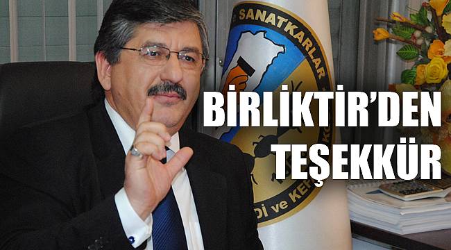 BİRLİKTİR’DEN TEŞEKKÜR