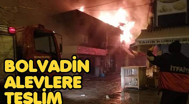 BOLVADİN ALEVLERE TESLİM
