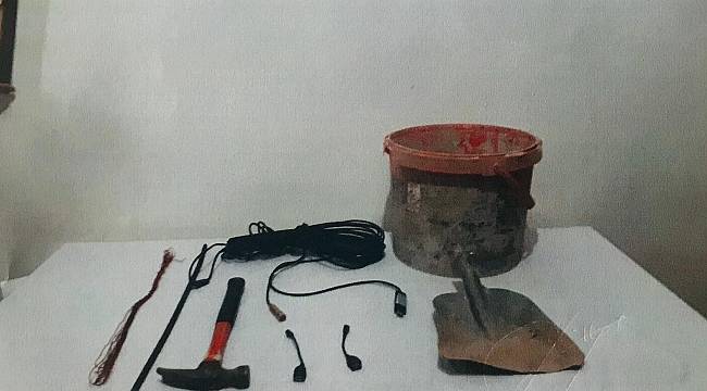 Define avcıları yılan kamerayla yakalandı