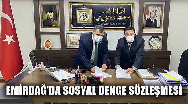 Emirdağ Belediyesinde çalışanların yüzünü güldürecek sözleşme imzalandı