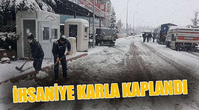 İHSANİYE KARLA KAPLANDI