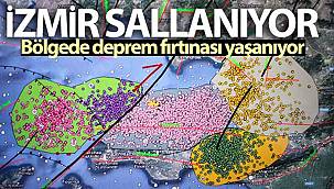 İzmir sallanıyor, bölgede deprem fırtınası yaşanıyor