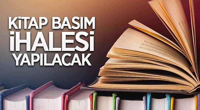 Kitap basım ihalesi yapılacak