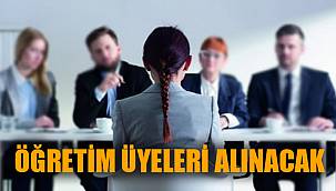 ÖĞRETİM ÜYELERİ ALINACAK