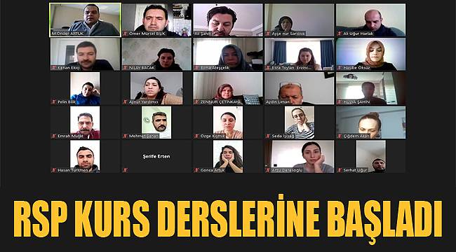 RSP KURS DERSLERİNE BAŞLADI
