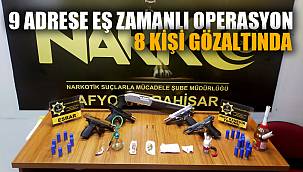 Uyuşturucu operasyonunda 8 şüpheli yakalandı