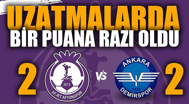 UZATMALARDA 2 PUAN KAYBETTİK