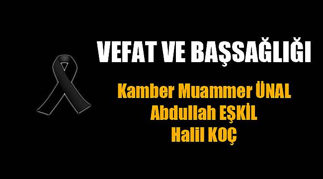 VEFAT VE BAŞSAĞLIĞI