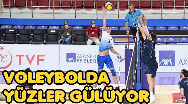Voleybolda yüzler gülüyor
