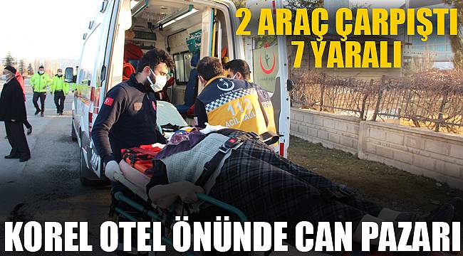 2 ARAÇ ÇARPIŞTI 7 YARALI