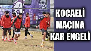 AFJET AFYONSPOR'UN MAÇINA KAR ENGELİ
