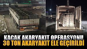 Afyonkarahisar'da 30 ton kaçak akaryakıt ele geçirildi