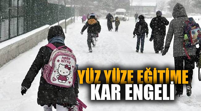 Afyonkarahisar'da yüz yüze eğitime kar engeli