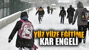 Afyonkarahisar'da yüz yüze eğitime kar engeli