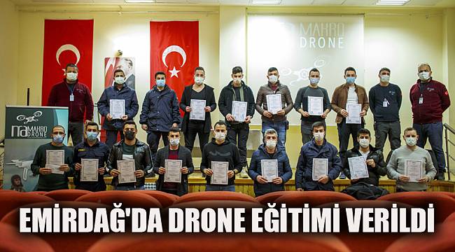 EMİRDAĞ'DA DRONE EĞİTİMİ VERİLDİ