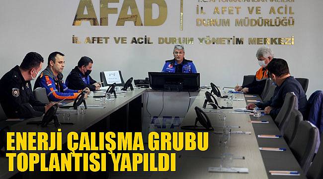 ENERJİ ÇALIŞMA GRUBU TOPLANTISI YAPILDI