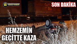HEMZEMİN GEÇİTTE KAZA YARALILAR VAR