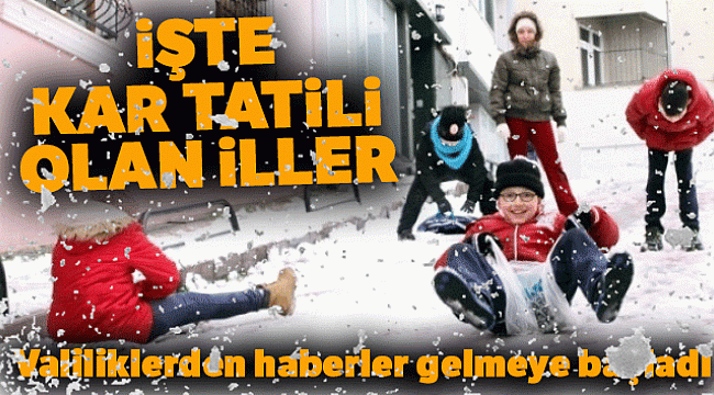 Kar yüzünden tatil olan iller hangileri? İşte 16 ve 17 Şubat kar tatili olan iller!