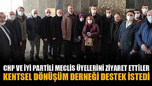 KENTSEL DÖNÜŞÜM DERNEĞİ DESTEK İSTEDİ
