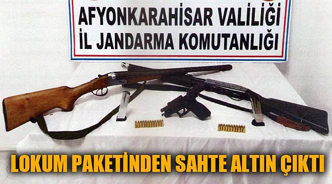LOKUM PAKETİNDEN SAHTE ALTIN ÇIKTI