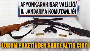 LOKUM PAKETİNDEN SAHTE ALTIN ÇIKTI