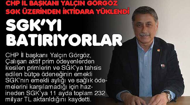 SGK'YI BATIRIYORLAR
