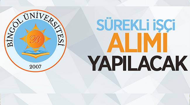 SÜREKLİ İŞÇİ ALIMI YAPILACAK