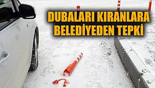 Trafik dubalarını kıranlara belediye tepki gösterdi 