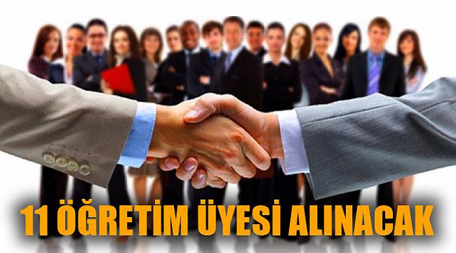 11 ÖĞRETİM ÜYESİ ALINACAK