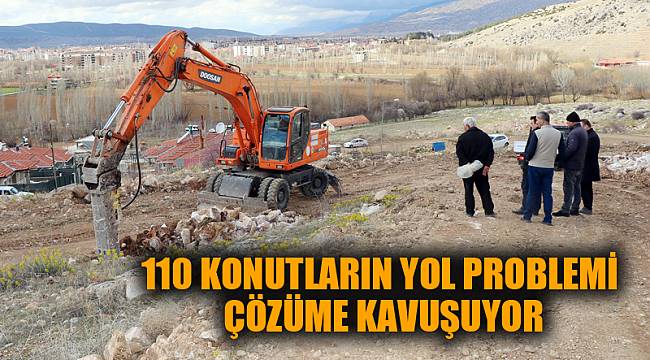 110 Konutların yol problemi çözüme kavuşuyor