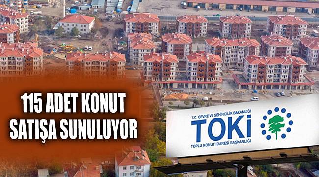 115 adet konut satılacak